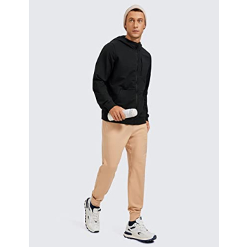 CRZ YOGA Men's Thick Terry Zip-up Hoodie - Premium Quality