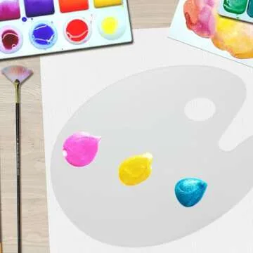 Art Advantage Palette 15.5”x11.75” Peel-Up Plastic Paint Palette – Durable, Solvent-Resistant Paint Tray for Acrylic Painting & Oil Paints, Easy-Clean Surface