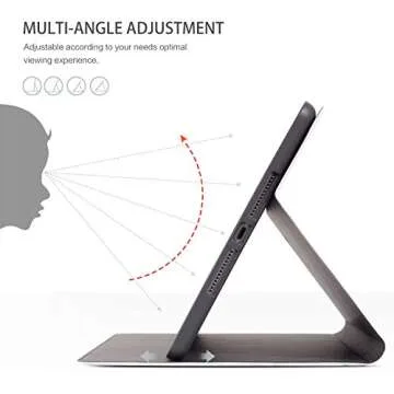 iPad 10.2 Case for iPad 9th Generation Case, iPad 8th/7th Generation Case for Women Girls iPad case 9th Generation Multi-Angle View Adjustable Stand Auto WakeSleep, Flower Hummingbird