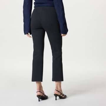 The Drop Kristy Ponte Kick Crop Pants for Effortless Style