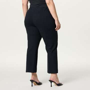 The Drop Kristy Ponte Kick Crop Pants for Effortless Style