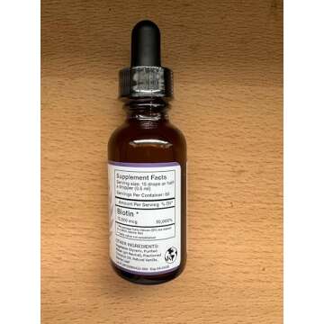 Benevolent Liquid Biotin 15000 mcg - Infused with Coconut Oil for 5X Absorption, Non-GMO & Vegan Fri...