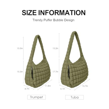 LEXSION Lightweight Quilted Puffer Tote Bag - Chic & Spacious