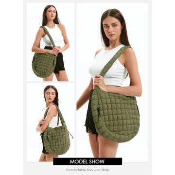 LEXSION Lightweight Quilted Puffer Tote Bag - Chic & Spacious