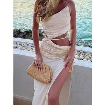 Women Waist Chain Belt Stylish Gold Silver Adjustable