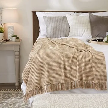 Chic DII California Casual Woven Throw Blanket, 50x60