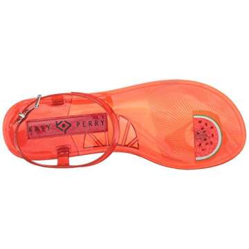 Katy Perry Women's Geli Flat Sandal in Watermelon