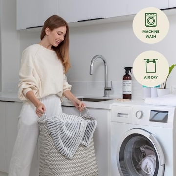 GREEN ORANGE 50" x 60" Fleece Throw Blanket, Black & White Striped Color, Perfect Cozy Gift, Super Warm Comfy - ECO-Certified, Hypoallergenic - Soft, Lightweight Plush Throw for Women, Men & Kids