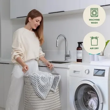 GREEN ORANGE 50" x 60" Fleece Throw Blanket, Black & White Striped Color, Perfect Cozy Gift, Super Warm Comfy - ECO-Certified, Hypoallergenic - Soft, Lightweight Plush Throw for Women, Men & Kids