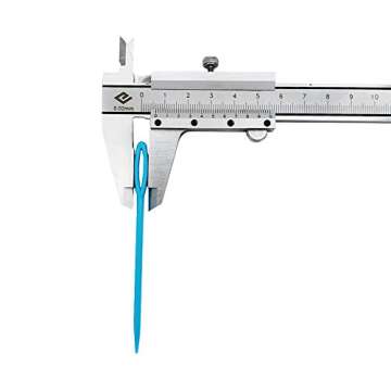 30 Colorful Plastic Sewing Needles, 9CM Length, Large Eye 6mm, Blunt & Safety Needles for Kids & Darning