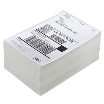 SJPACK 4x6 Thermal Labels, Shipping Labels with Perforated Line, Commercial Grade Thermal Shipping L...