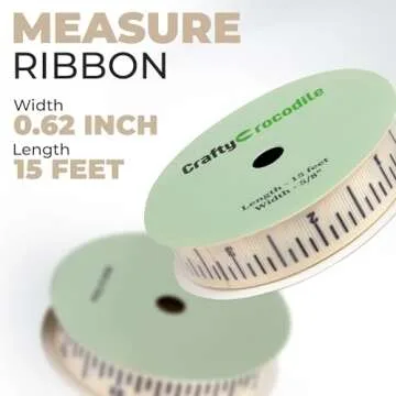 CraftyCrocodile Teacher Measuring Ribbon for Crafts