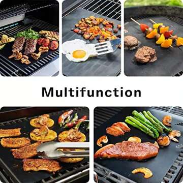 BRIKINTE 4 Pack Air Fryer Liners for Ninja Air Fryer, Non-stick Reusable Air Fryer Oven Liners Air Fryer Accessories for Ninja Toaster Oven Ninja Foodi SP101 SP201 SP301