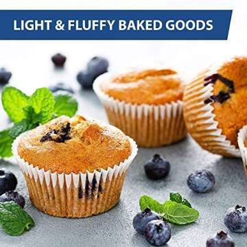 Roots Circle Baking Powder | Gluten-Free All-Purpose Leavening Agent For Cooking and Baked Goods, Desserts, Breads, & Cake | Vegan & Kosher-Safe | 2lb [35oz] Airtight Bulk Container