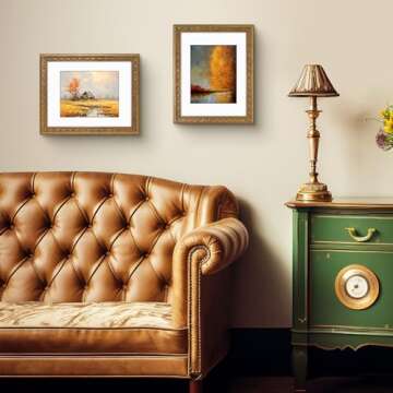 Golden State Art, 11x14 Photo Frame with White Mat for 8x10 Picture & Real Glass for Wall Display - ...