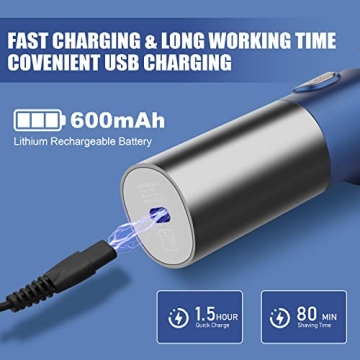 HIENA PRO Electric Shaver Waterproof Rotary Shaver for Men