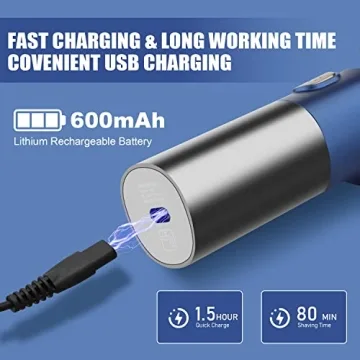 HIENA PRO Electric Shaver Waterproof Rotary Shaver for Men