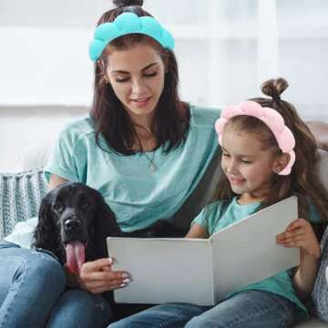 WQQ Mimi and Co Spa Headband, Spa Headband for Washing Face, Makeup Headband, Skincare Headbands for Makeup Removal, Shower, Skincare, Terry Cloth Headbands for Women White One size 1.0 Count