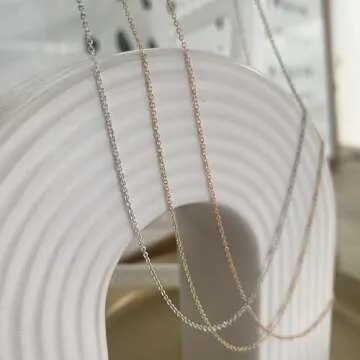 Delicate Adjustable 18k Gold Plated Thin Chain Choker Necklace