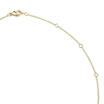 Delicate Adjustable 18k Gold Plated Thin Chain Choker Necklace