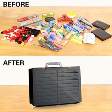 Durable 4x6 Photo Storage Organizer with Extra Cases