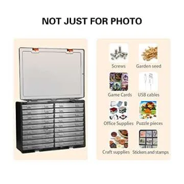 Durable 4x6 Photo Storage Organizer with Extra Cases