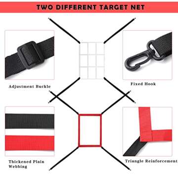 Versatile Baseball Pitching Target Set for All Ages