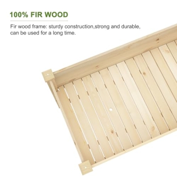 BIRASIL Elevated Garden Bed for Vegetables and Flowers