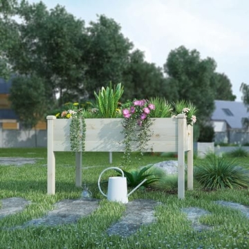 BIRASIL Elevated Garden Bed for Vegetables and Flowers