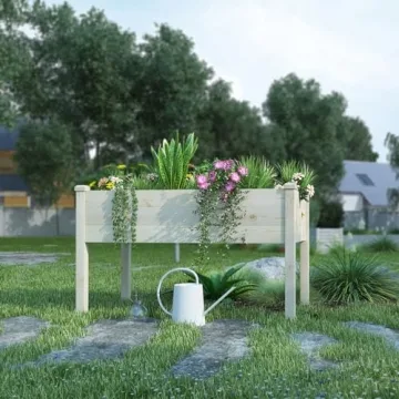 BIRASIL Elevated Garden Bed for Vegetables and Flowers