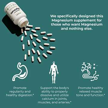 Jigsaw Health MagPure Glycinate, Premium Magnesium Capsules, 120 Capsules