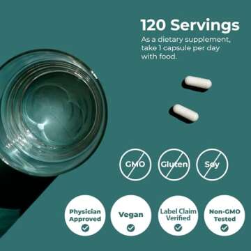 Jigsaw Health MagPure Glycinate, Premium Magnesium Capsules, 120 Capsules