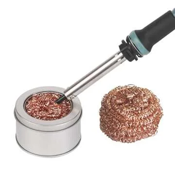Bealuffe Soldering Iron Tip Cleaner Solder Tip Cleaner Welding Tip Cleaner Soldering Coiled Brass Sp...