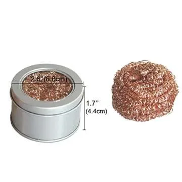 Bealuffe Soldering Iron Tip Cleaner Brass Sponge Kit