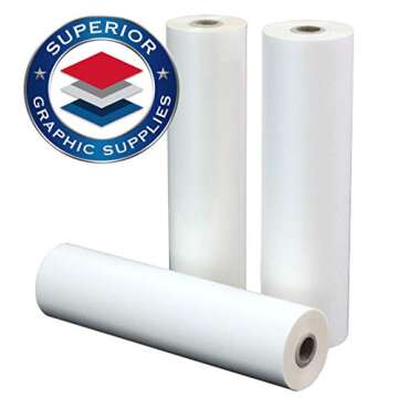 Superior Graphic Supplies PET Laminating Film Roll 10" x 500' - Clear Gloss Finish