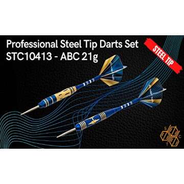 SHOT TAKER CO. EST. 2017 6pc Steel Tip Darts Set - Professional Darts for Dartboard - Includes Barre...