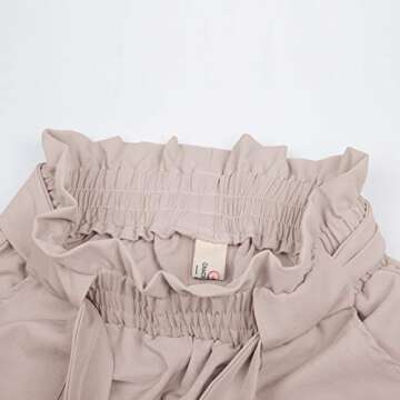 GRACE KARIN Women's Cropped Paper Bag Waist Pants with Pockets