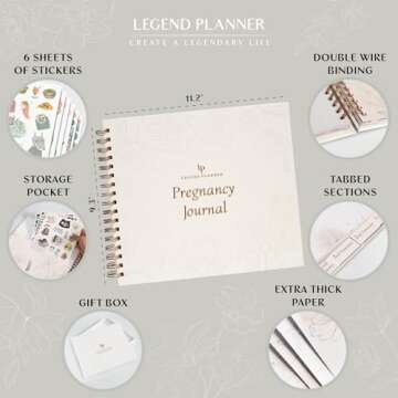 Legend Pregnancy Journal & Memory Book for Moms