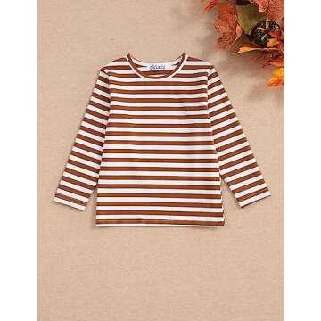 oklady Thanksgiving Outfits for Boys 2-3T Turkey Print Suspender Trousers + Striped Tops