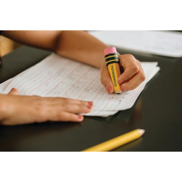 TICONDEROGA Pencil Shaped Erasers, 3-Pack for All Ages