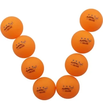 MAPOL 100 Counts 3-Star Orange Ping Pong Balls for Practice