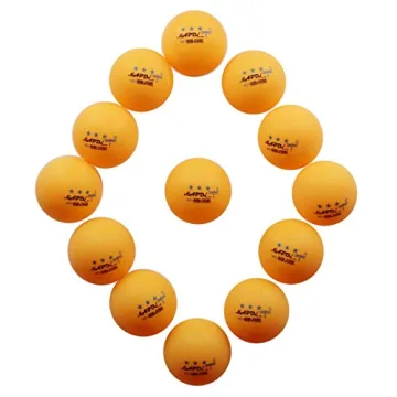 MAPOL 100 Counts 3-Star Orange Ping Pong Balls for Practice