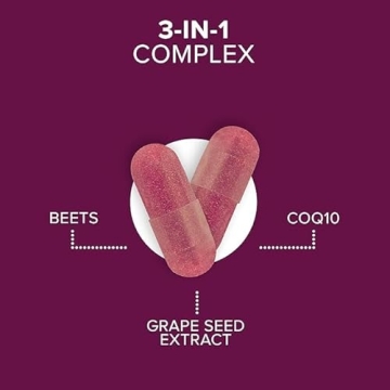 Qunol Beets CoQ10 Grape Seed Extract Heart Health Support