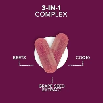 Qunol Beets CoQ10 Grape Seed Extract Heart Health Support