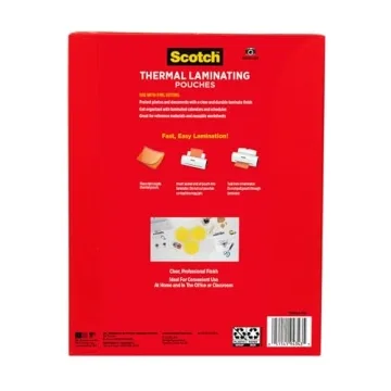 Scotch Thermal Laminating Pouches 100 Pack Ultra Clear Finish