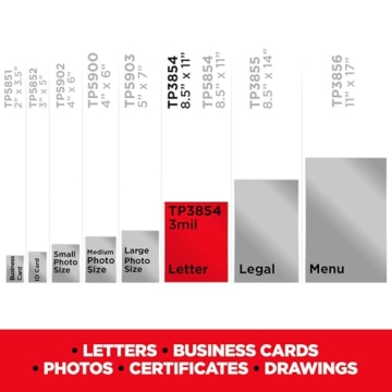 Scotch Thermal Laminating Pouches 100 Pack Ultra Clear Finish