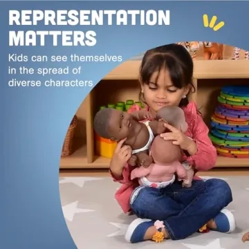 Huggable Multi-Cultural Baby Dolls for Kids - Set of 4
