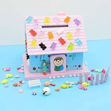 Vibrant 50-Piece Gummy Bear Charms for DIY Crafts