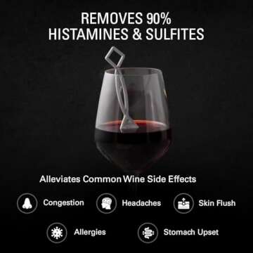 PureWine Red Wand - Reduce Wine Allergies & Enhance Taste