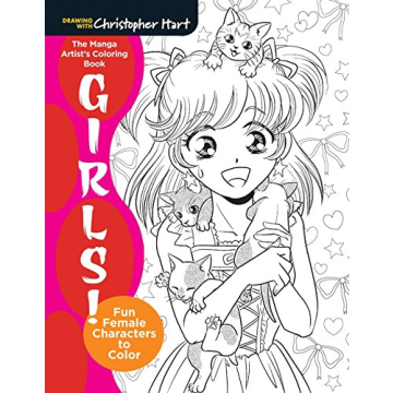 The Manga Artist's Coloring Book: Girls! - Fun Female Characters to Color
